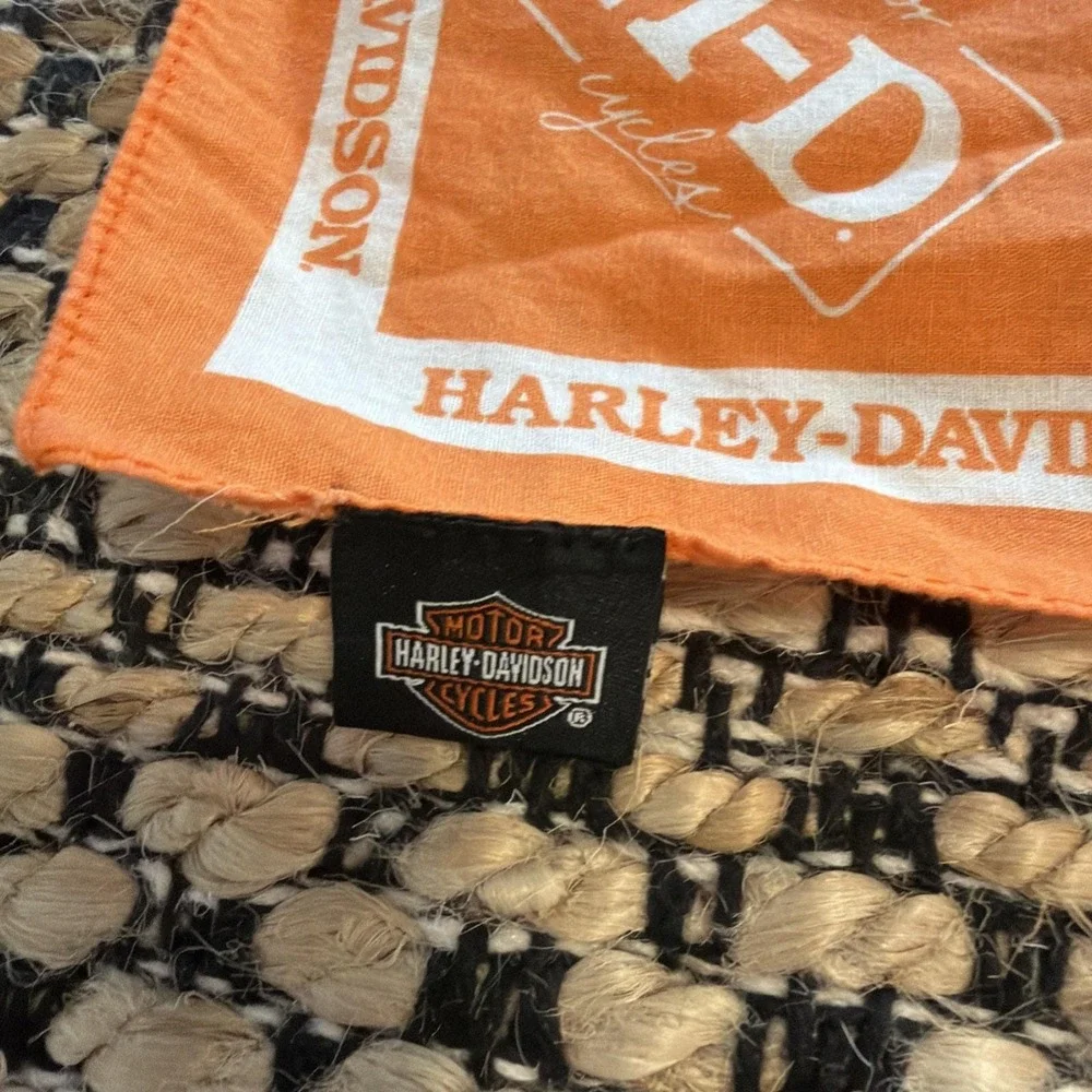 Harley Davidson Unisex Orange Bandanna